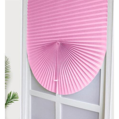 1Pc Balcony Shades Pleated Blinds Half Blackout Self-adhesive Windows Curtains for Home Window Door Bathroom