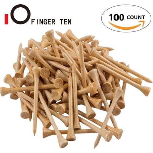 100Pcs Durable Winter Bamboo Golf Tees Wood 54mm 70mm 83mm 100mm Balls Holder Wooden Tee Golfer Sports Accessories Drop Shipping