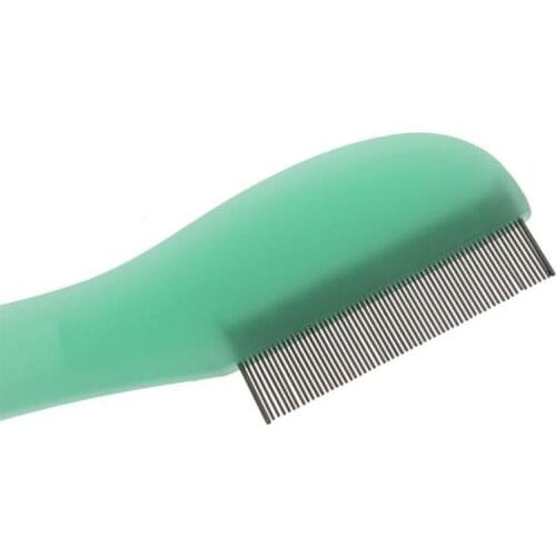 2Pcs 15.5*2cm Dog Comb Pet Grooming Tool Steel Lightweight Brush Cat Comb