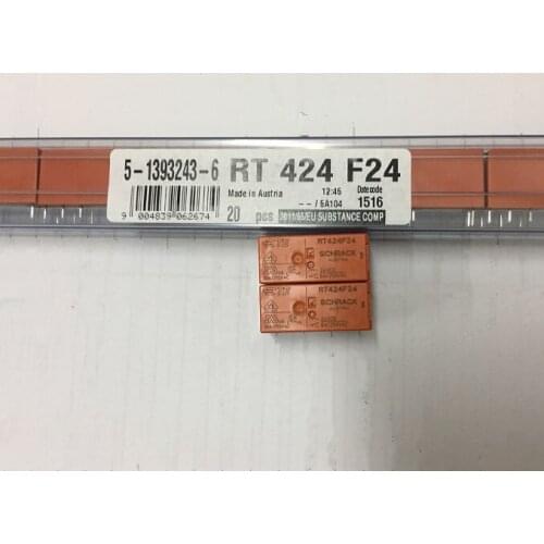 2pcs///5-1393243-6 RT424F24, 9pin, 8A250VDC, two groups of conversion