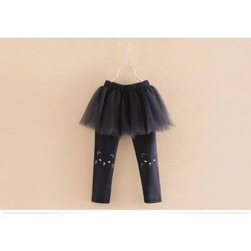 2021Girls Leggings Girls Pants Baby Toddler Kids Children Cat Leggings Baby Girls Lacework leggings 2-7Y baby girl leggings