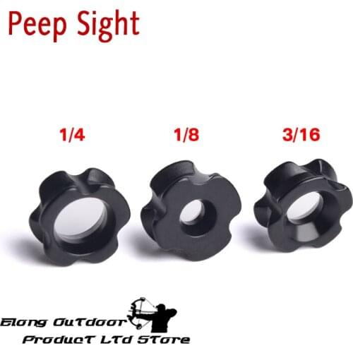 3Pcs 1/4'' 1/8" 3/16" Peep Sight Compound Bow Free Shipping Bow Sight Archery Bow Outdoor Sport Hunting Accessories
