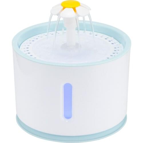 2.4L Cat Automatic Feeder Drink Filter Automatic Cat Water Fountain For Pets Water Dispenser Dog Drinking Bowl With Led Light