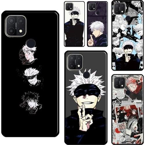 Satoru Gojo Phone Case For OPPO A52 A72 A15 A83 A91 A9 A5 A53 A31 2020 A1K A3S A5S Find X3 Pro Cover