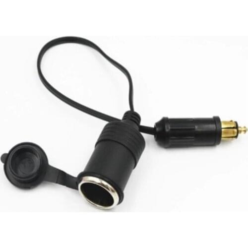 DC 12V 24V Motorcycle Charger Socket Outlet Convert To Car Cigarette Lighter Adapter Power Lead Cable