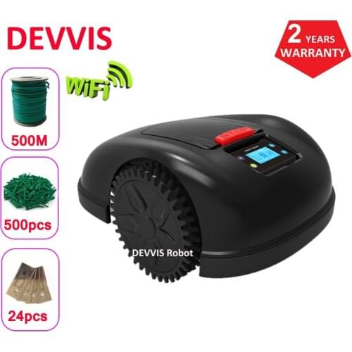 Two Year Warranty Automatic Robot Grass Trimmer E1600T With Big 13.2ah lithium battery With 500m+500pcs pegs+24pcs blade