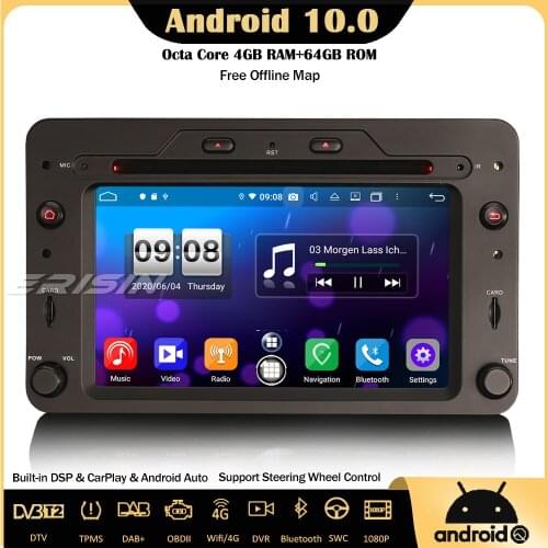 Erisin 8720 Android 10.0 DAB + Car Stereo Autoradio DSP CarPlay GPS OBD DVD TPMS Navi for Alfa Romeo Brera Spider 159 Sportwagon