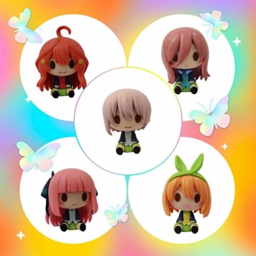 5 Style/Set 4.5-5cm The Quintessential Quintuplets Anime Figure Action Figure Toy Girls Decoration Action Figure Collectible Toy