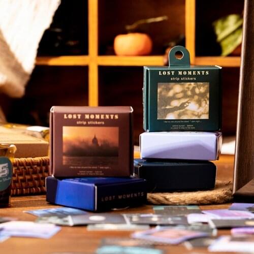 Philatelic Museum Series Journal Decorative Stickers Scrapbooking Stick Label Diary Album Stationery Retro stamp plant Sticker