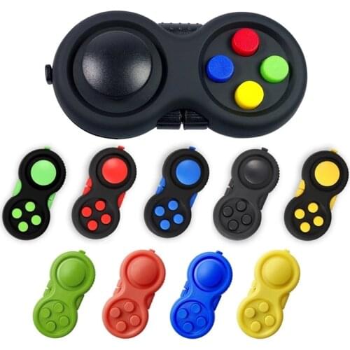 Fidget Toy Rainbow Handle Fidget Toy Classic Controller Game Pad Fidget Focus Toy ADHD Anxiety and Stress Relief
