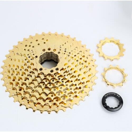 10S 11-36T/42T Gold Cassette MTB 10 Speed Freewheel Mountain Bicycle Sprockets For DEORE M6000 SLX M670 XT M780 X5 X7 X9 NX GX