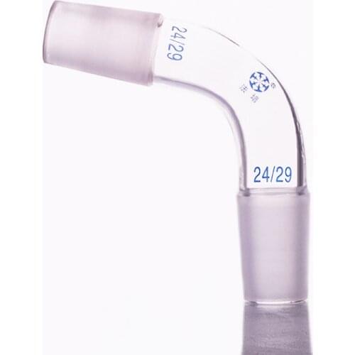105 degree elbow,Joint 24/29,Distillation elbow,Distilling head 105 degree,bent standard ground mouth
