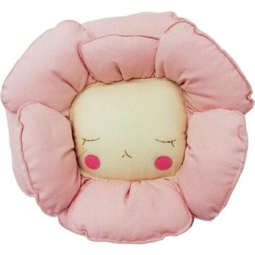 Girls Soft 3D Sun Flower Stuffed Toy Wall Hanging Plush Doll for Children Nursery Room Decoration Gift Photography Props