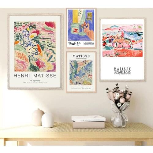 Henri Matisse Posters Abstract Art Famous Paintings Exhibition Canvas Prints Modern Gallery Wall Pictures Home Living Room Decor