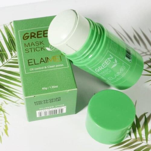 Cleansing Green Stick Green Tea Stick Mask Purifying Clay Stick Mask Oil Control Anti-acne Eggplant Skin Care Whitening