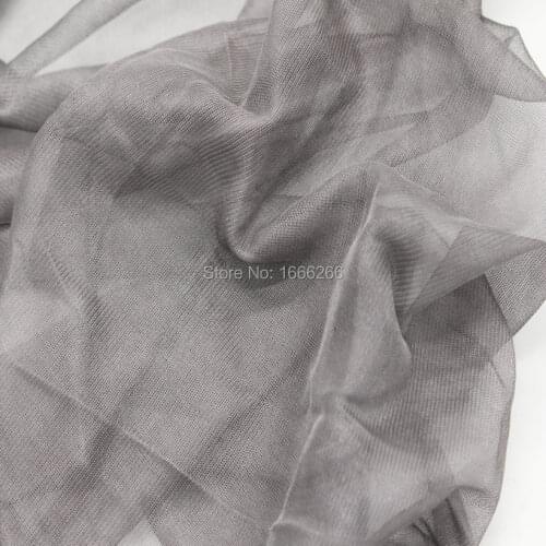 Wholesaler of mesh fabric 100% silver fiber radiation protect fabric to make baby carrier Mosquito net