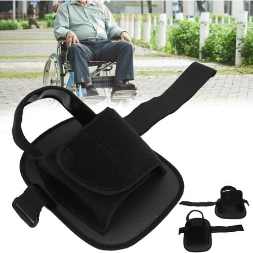 Wheelchair Shoe Anti-Slip Safety Wheelchair Pedals Foot Rest for Elderly Patient Safety Footrests Fixed Strap Wear-Resistant