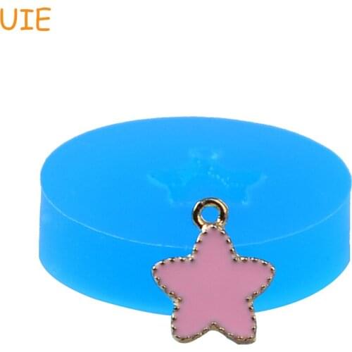 PYL656U 13.7mm Star Pendant Silicone Push Mold - Cake Decoration, Fondant, Sugarcraft, Candy, Chocolate, Jewelry DIY, Resin Clay