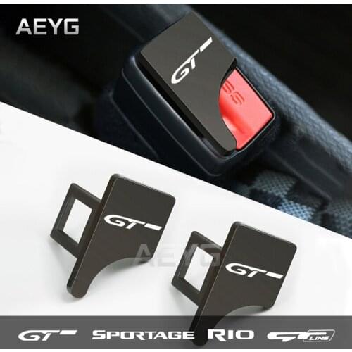 Car Hidden Safety Seat Belt Buckle Clip For KIA GT GTline Sportage RIO 2020 2018 2021 2019 2017 Interior Accessories Supplies