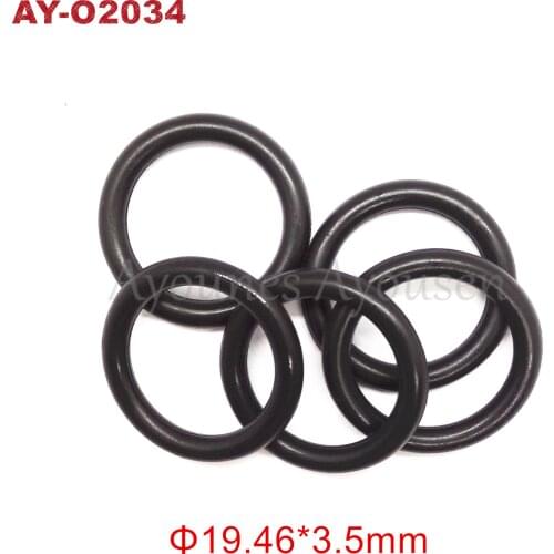 100pieces Rubber Oring Seals 19.46*3.5mm For Nissan Fuel Injector Repair Kit (AY-O2034)
