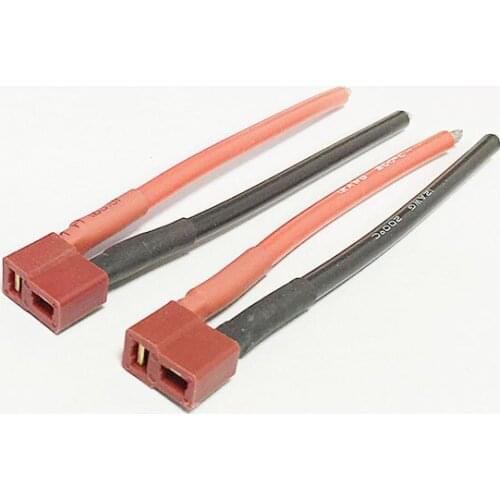 Deans Style T Plug Female Cable Wire 12AWG 100MM Silicone cable for RC
