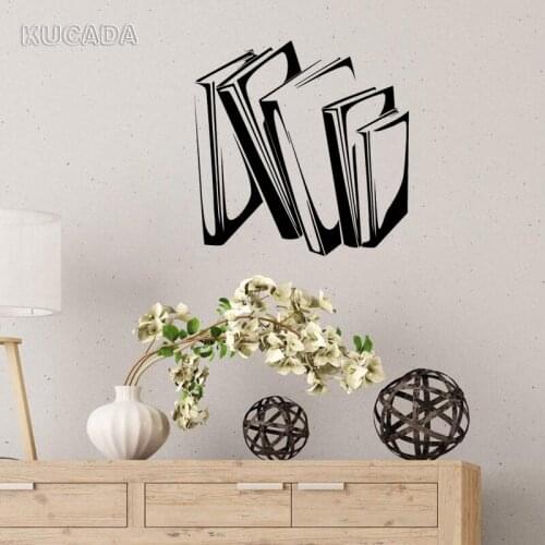 Vinyl Creative Wall Sticker Office Study Meeting room Books Knowledge Decal DIY Home Decor Art Mural JG4151