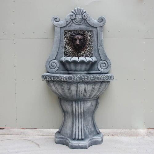 European-style water fountain floor-to-ceiling villa courtyard garden landscape pool water features outdoor decorative ornaments