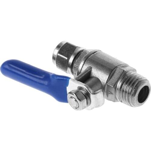 Water Purifier Reverse Osmosis Tee Inlet Ball Valve Set 1/2\" BSP To 1/4\" Tube M2EE