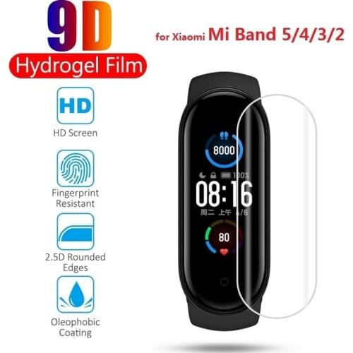Protective Hydrogel Film for Xiaomi Mi Band 5 4 3 2 Screen Protector for Xiaomi Mi Watch Lite (Not Glass) Protection Film Foil