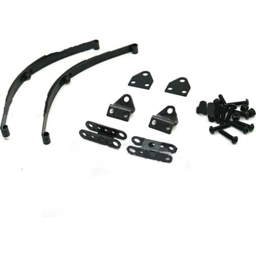 1 Set Car Frame Shock Absorption Steel Plate Spring With Suspension Lug Bracket Modify Parts for 1:10 RC Crawler Truck D90