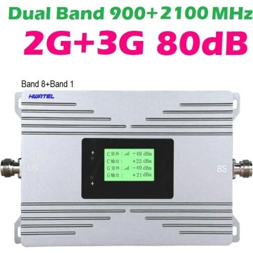 2g 3G TWO Bands communication Amplifier 900 GSM 2100 MHZ WCDMA b8 b1 Band 8 Band 1 Signal Booster EUROPE ASIA AFRICA MIDDLE EAST