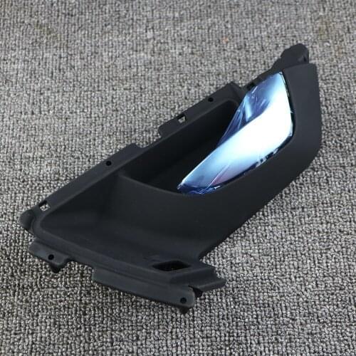 39857005 Front Right Black Door Handle Inside Interior Chrome Passenger For VOLVO XC60 2009 2010 2011 2012 2013