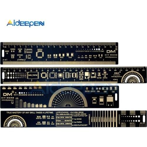 4cm 15cm 20cm 25cm Multifunctional PCB Ruler Measuring Tool Resistor Capacitor Chip IC SMD Diode Transistor Package Electronic