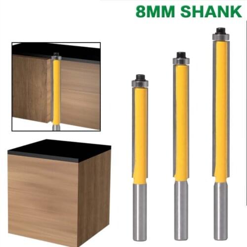 8-handle extended trimming cutter with bearing trimming cutter woodworking milling cutter trimming machine cutting head line tri