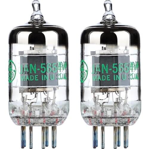 AIYIMA 2PCS GE 5654W Vacuum Tubes Valve Vacuum Electronic Tube Upgrade For 6J1 6m1 6AK5 6J1P EF95 Pairing Audio Amplifiers