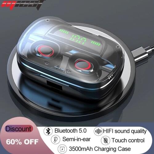 Miest New Bluetooth V5.0 Earphones Wireless Headphones With Microphone Sports Waterproof Headsets Charging Box For Android Ios