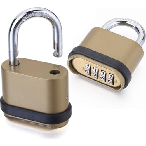 Large four-digit bottom password lock gate warehouse logistics truck truck password padlock lock