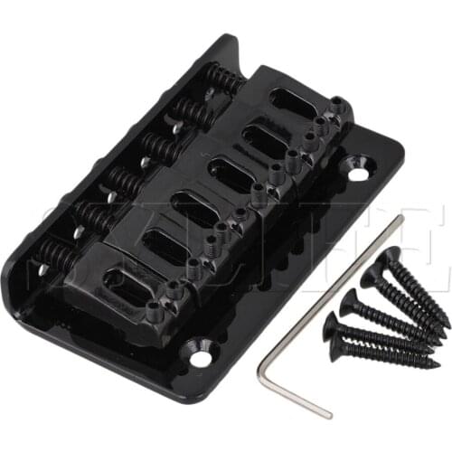 BLACK 72.8MM FIXED HardTail ELECTRIC GUITAR BRIDGE TAILPIECE