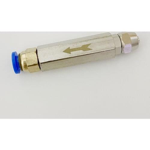 Fit Tube OD 6mm 8mm 10mm 12mm 16mm Brass One Way Check Valve Pneumatic Non-Return Valve Tube Pipe Fitting for Air Compressor