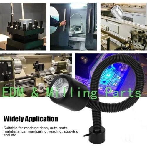 Milling Machine LED 12W Work Light CNC Machine Lathe Milling Sewing Gooseneck Working Lamp For Bridgeport Mill Part