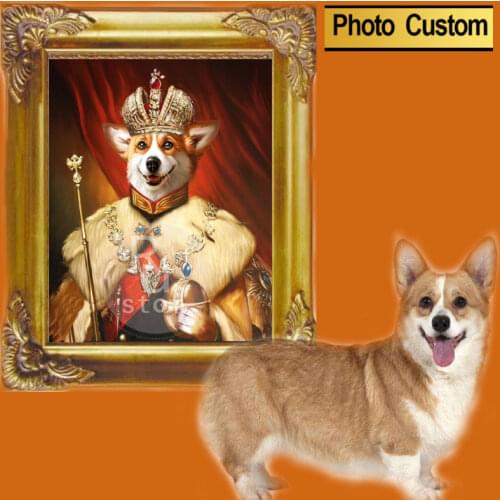 CUSTOM French Bulldog Cat Abstract Wall Art Canvas Painting Nordic Posters And Prints Wall Pictures For Living Room Home Decor