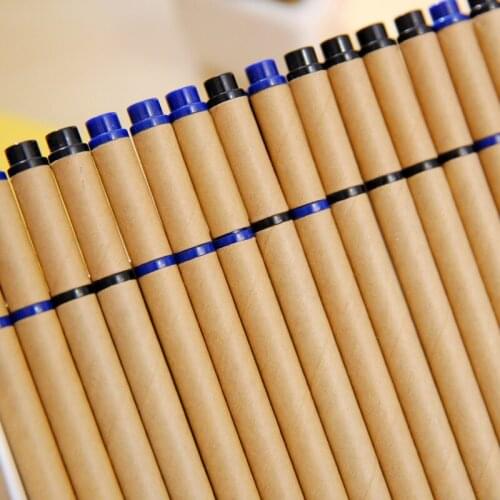 20Pcs/set stationery simple paper kraft paper gel ink korean pens creative circulation pen korean school supplies