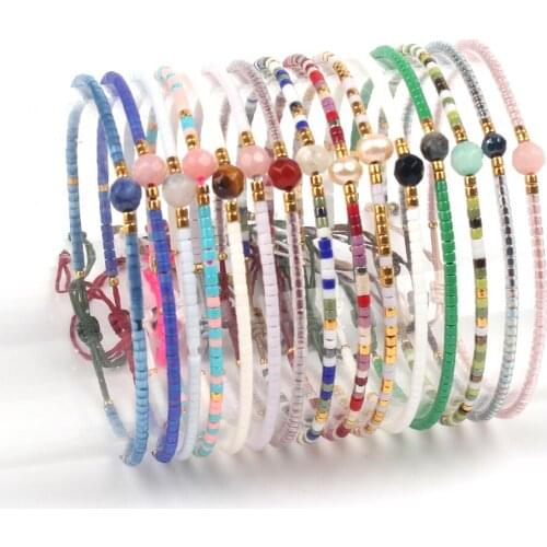 Classical Ethnic Bracelets & Bangles for Women Seed Beads Bracelet Romantic Love Bangle Friendship Beaded Weave Jewelry
