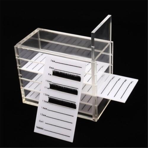 Eyelash Container Eyelash Extension Storage Box Eyelashes Package Acrylic Lash Box Eyelash Packaging Box False Eyelash Boxes