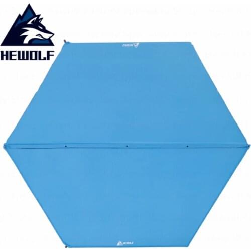 Hewolf Outdoor Camping Mat Hexagon Splicing Automatic Inflatable Camping Mat Big Space Ultrlight Portable High Qualtity Tent Mat