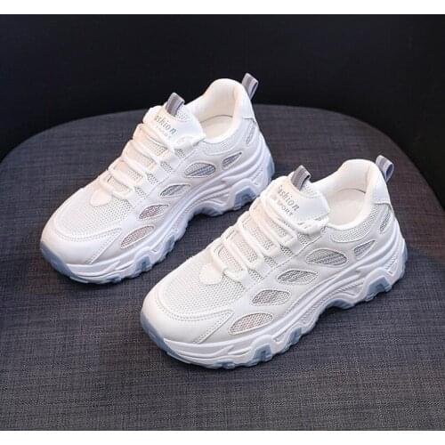 Women Chunky Sneakers Fashion Platform Sneakers White Ladies Brand Designer Casual Shoes Woman Sports Shoes Tenis Feminino