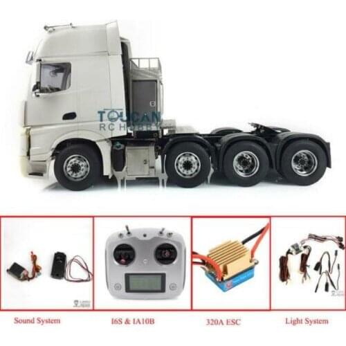 LESU RC 1/14 Tractor Truck Metal 8*8 Chassis Hercul Merced Cabin Motor Sound THZH0519-SMT4