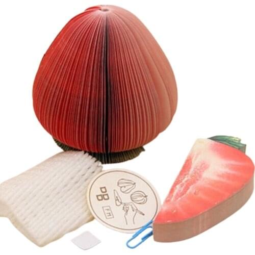 Mini Pomegranate/Lemon/Kiwi/Pear/Orange Fruits Sticky Notes Memo Pads for Office G88D