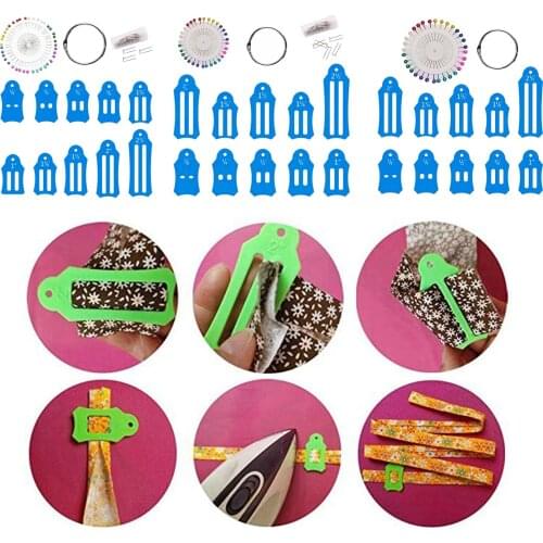 Jelly Roll Sasher Tool Set Sasher Bias Tape Maker for DIY Folding Fabric Sewing