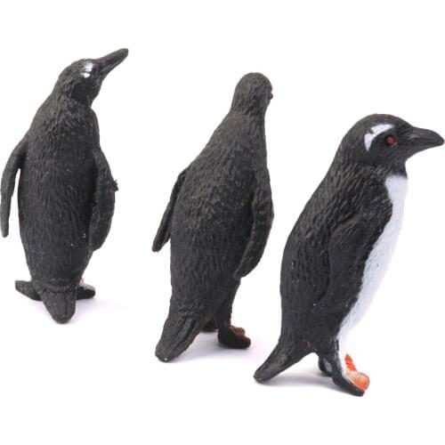 Set of 8pcs Plastic Black+White Penguin Ocean Animal Model Toy Kids Gifts